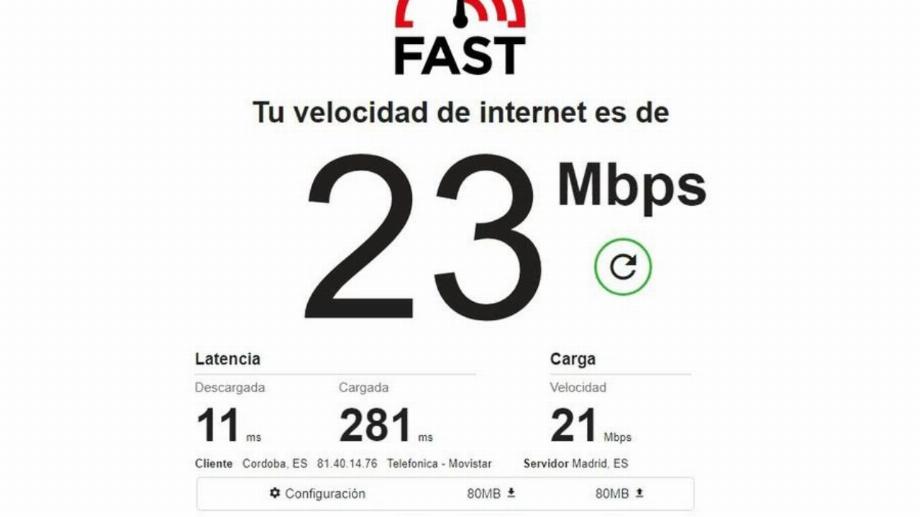 Test de vitesse sur Netflix. (photo : SoftandApps)