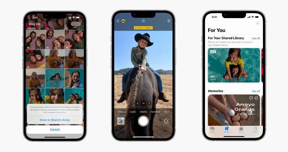 Galerie de photos partagées dans iOS 16 (Apple)