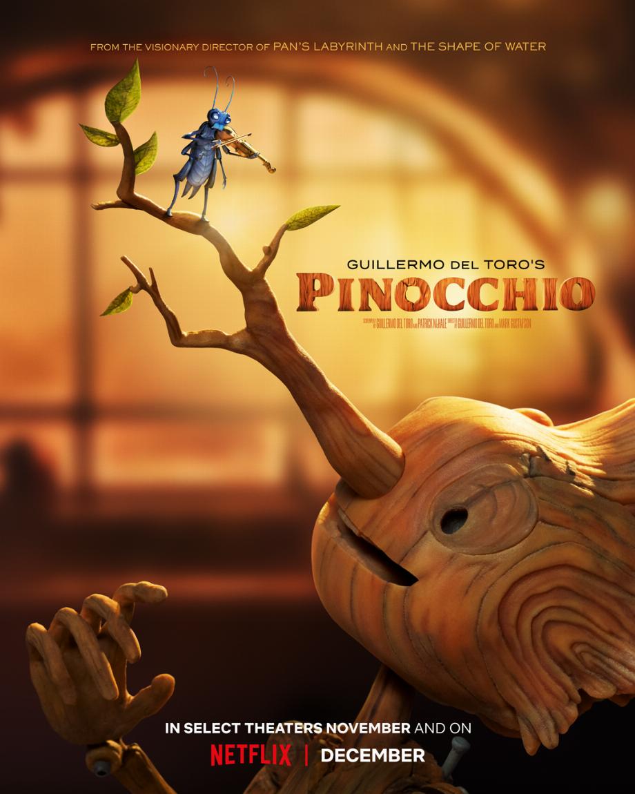Le réalisateur mexicain Guillermo del Toro présentera un aperçu des coulisses du film d'animation Pinocchio.