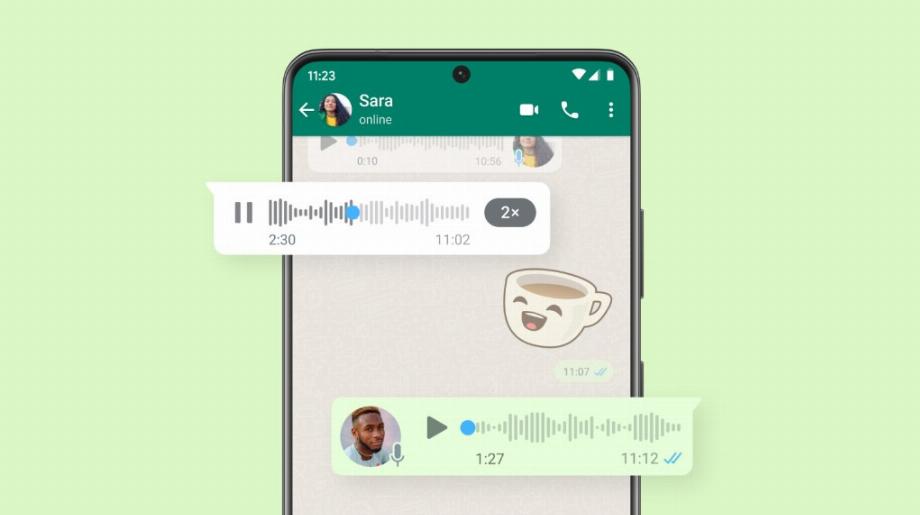Selon WhatsApp, environ 7 milliards de messages vocaux sont envoyés chaque jour. (Objectif)