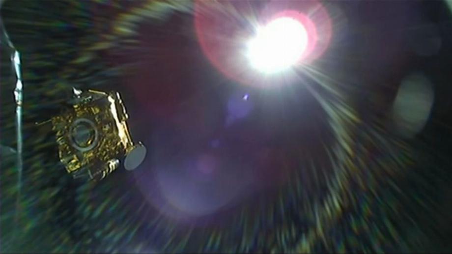 Le 24 novembre 2021, le vaisseau spatial DART de la NASA s'est séparé du deuxième étage de la fusée Falcon 9 et a commencé à voler seul dans l'espace. (POT)