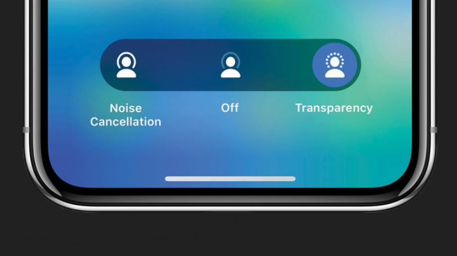 Mode transparence sur les AirPods 1. (photo : aatma)