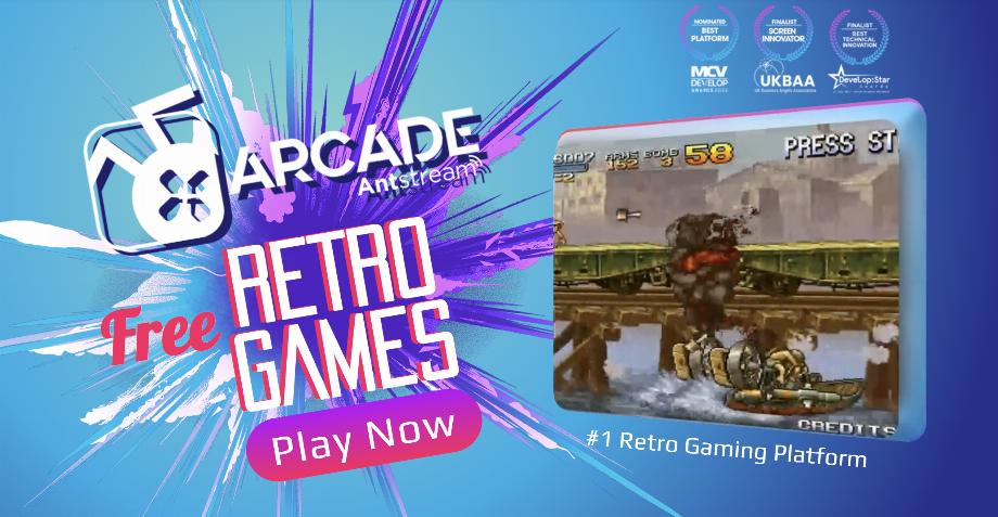 Pages de jeux vidéo rétro pour ordinateurs et téléphones portables.