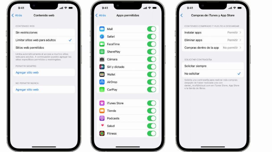 L'iPhone et l'iPad offrent aux parents la possibilité de définir des limites d'utilisation pour leurs enfants.