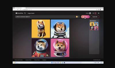 Windows ajoute l'intelligence artificielle au moteur de recherche Bing pour générer des images avec du texte