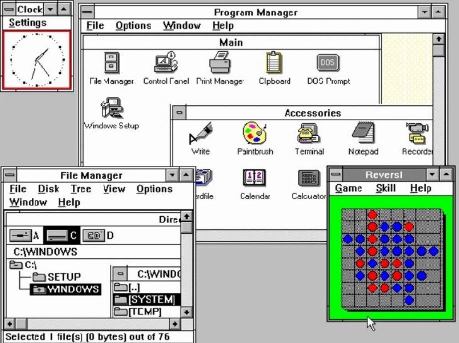 Bureau Windows 3.0
