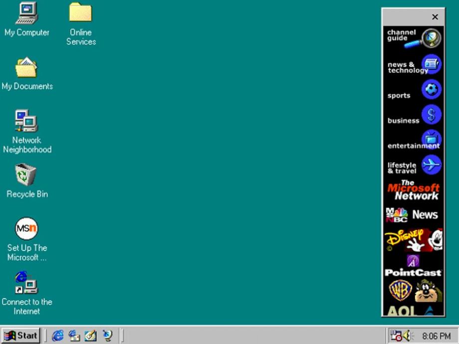 Bureau Windows 98