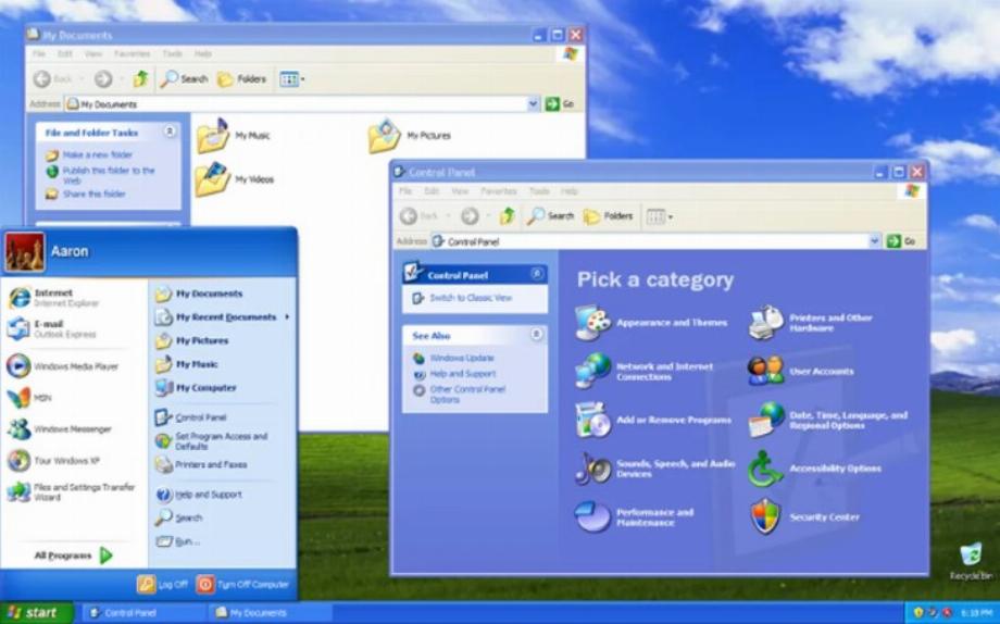 Bureau Windows XP