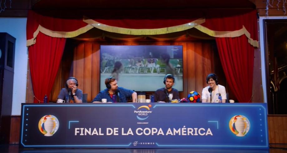 Ibai a diffusé et raconté la finale de la Copa América entre l'Argentine et le Brésil sur Twitch pour l'Espagne. (Capture)