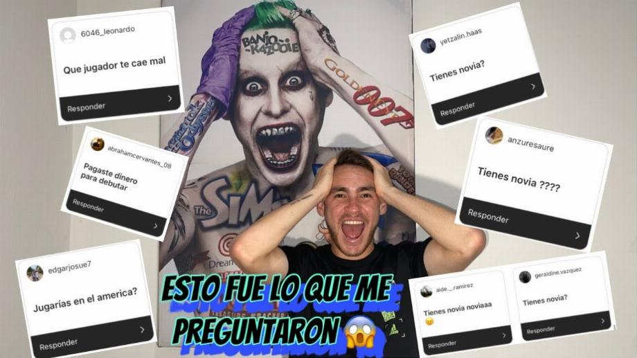 Vignette d'une vidéo de la chaîne YouTube du footballeur mexicain Canelo Angulo dans laquelle il répond aux questions personnelles de ses followers (YouTube)