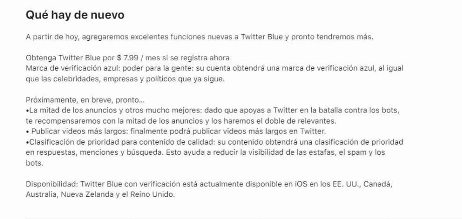 Nouvelles pour Twitter bleu. (Photo : Twitter/José Arana)