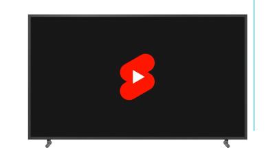 Les courtes vidéos YouTube Shorts peuvent désormais être visionnées à la télévision