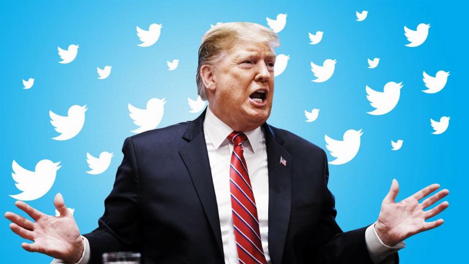 Illustration de Donald Trump et Twitter. (photo : YouTube)