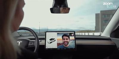 Zoom a confirmé que les appels vidéo peuvent être passés directement depuis une Tesla