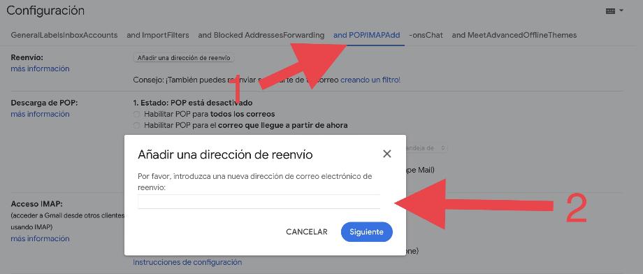 Activez le transfert automatique dans Gmail. (photo : Gmail/Composition/José Arana)