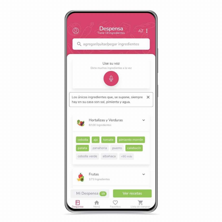 L'application Supercook génère automatiquement des recettes avec les ingrédients dont l'utilisateur dispose à la maison.