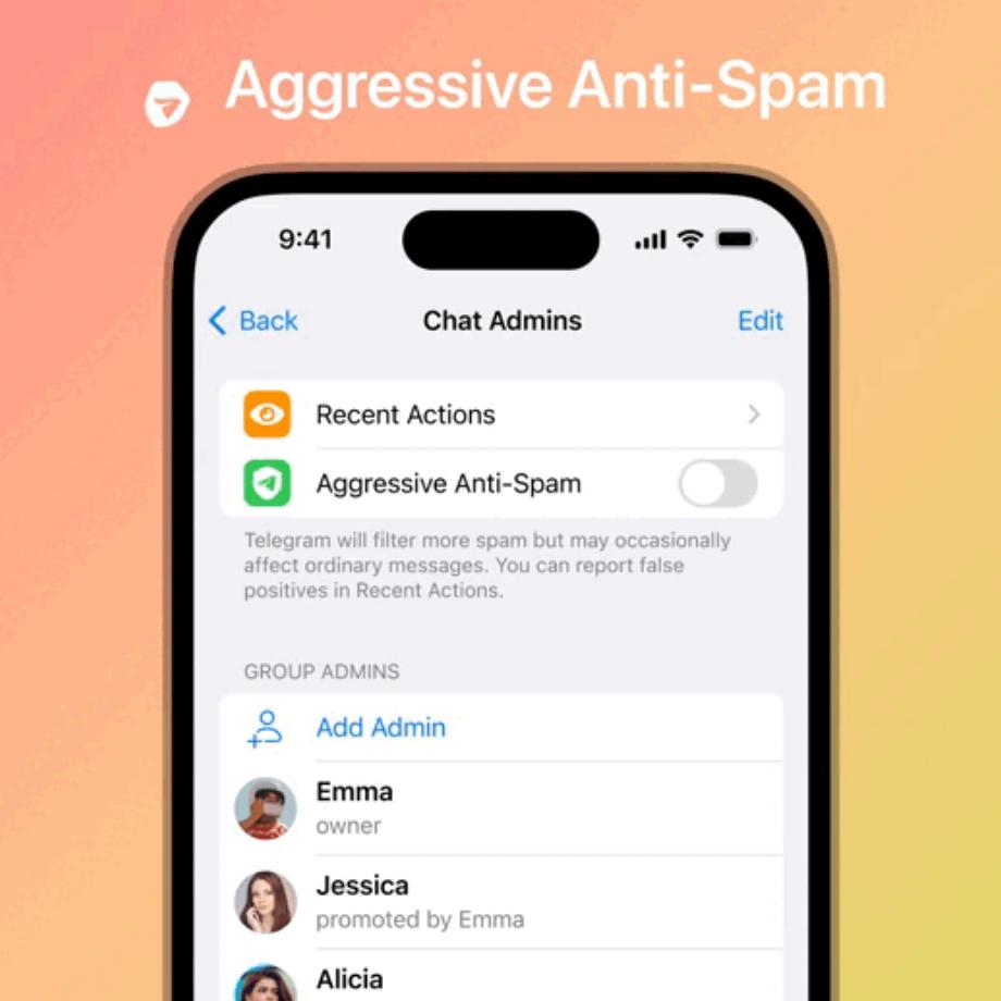 La mise à jour de Telegram active une nouvelle fonctionnalité anti-spam sur la plate-forme. (Télégramme)