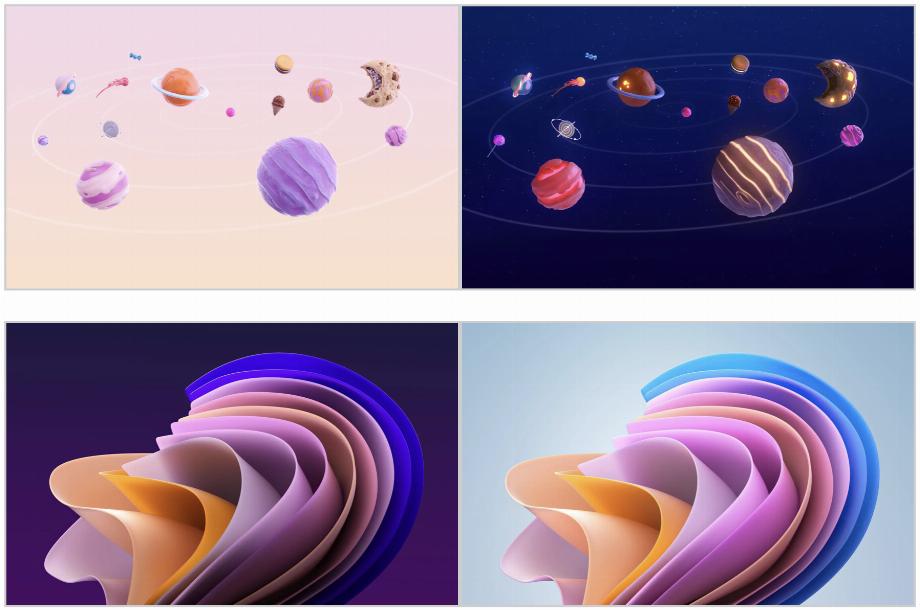 Thèmes et arrière-plans éducatifs dans Windows 11. (Photo : Microsoft Education)