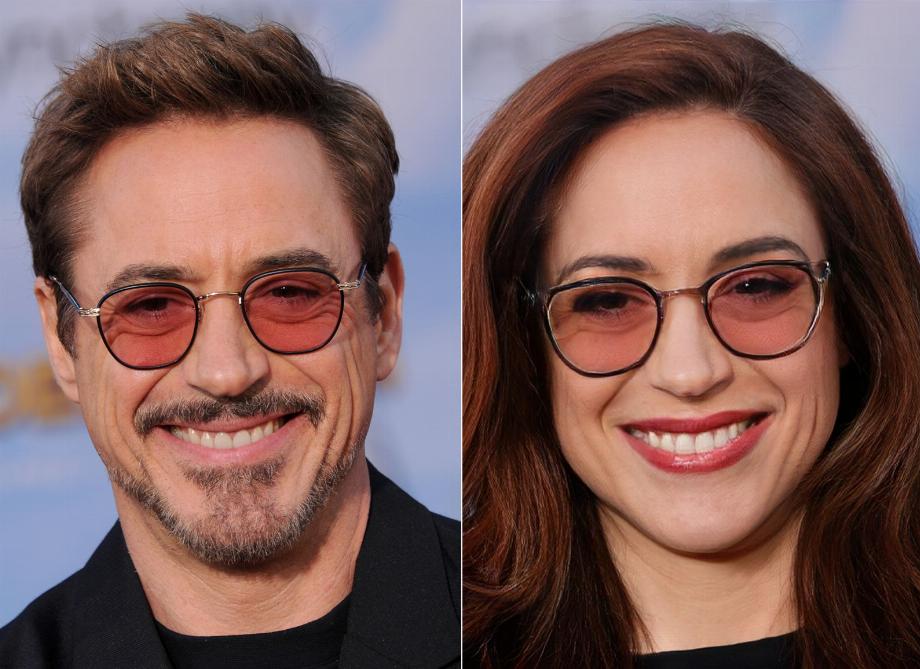 Acteurs et actrices hollywoodiens dotés d'une intelligence artificielle pour savoir à quoi ils ressembleraient avec le sexe opposé. (FaceApp/Composition/José Arana)