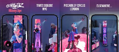 Gorillaz aura un concert live avec réalité augmentée