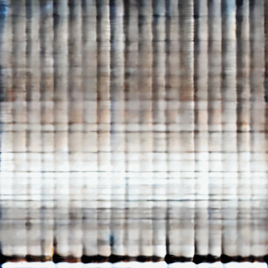 Spectrogramme généré dans Riffusion représentant un rythme de basse accompagné d'un solo de saxophone jazzy. (Riffusion)