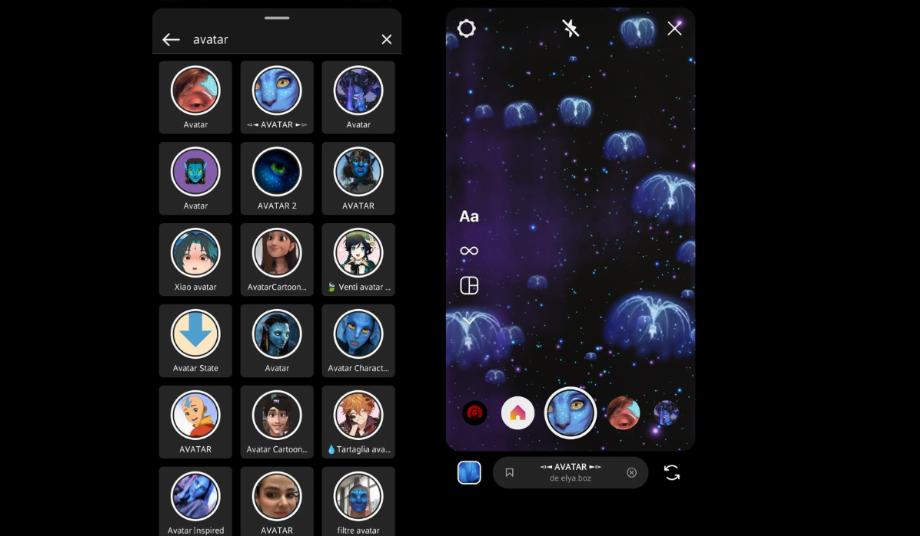 Il en va de même pour les filtres de films sur Instagram.