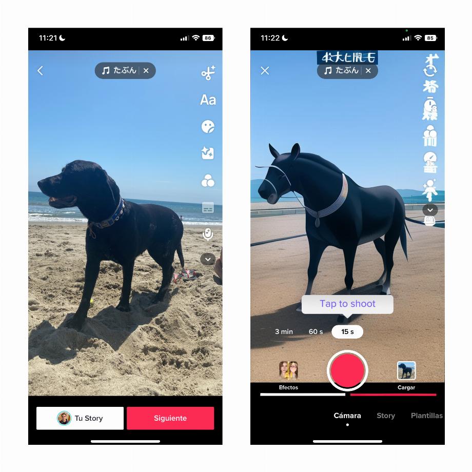 Comment utiliser le filtre TikTok Manga AI. (photo : Composition/José Arana)