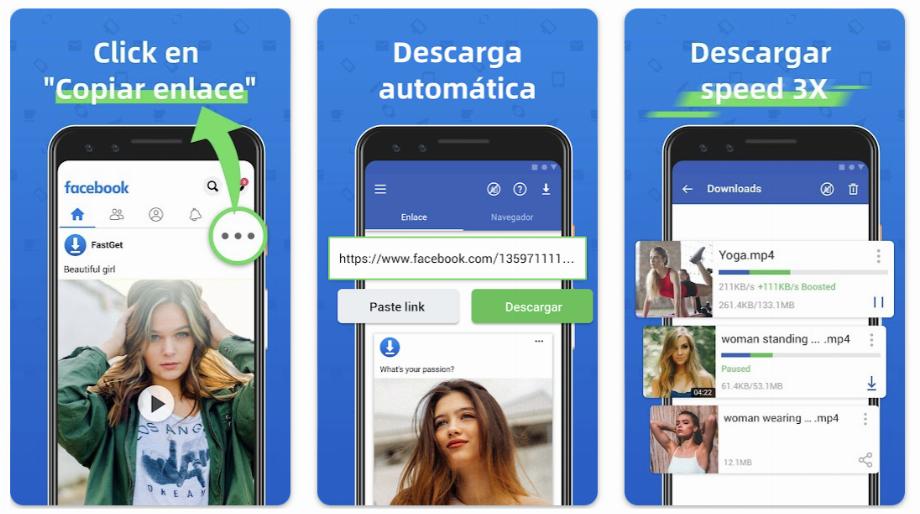 Applications pour télécharger des vidéos à partir de réseaux sociaux. (Capture : Google Play Store)