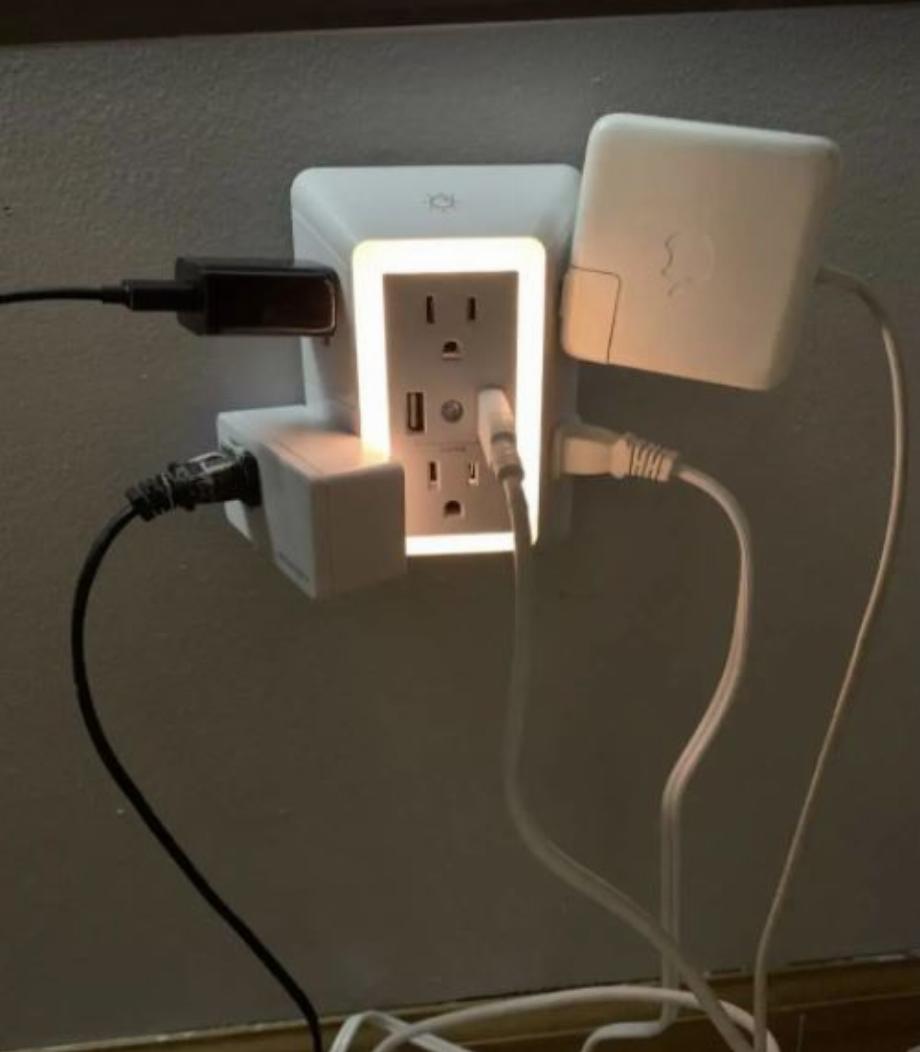 Extension de prise avec veilleuse. (Photo : capture)
