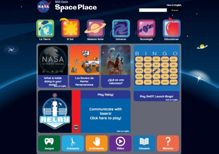 Lieu de l'espace de la NASA