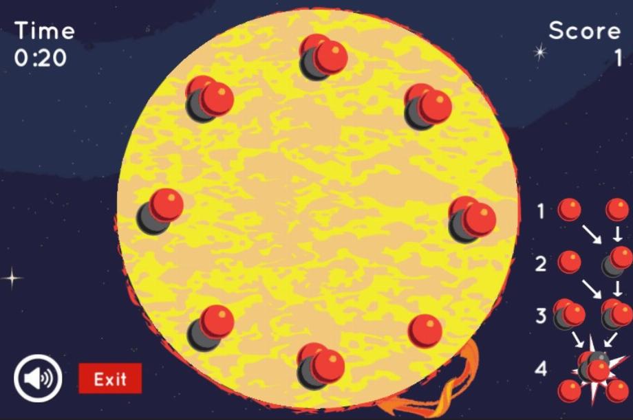 Helios, le jeu de la NASA qui explique comment l'énergie est produite dans le Soleil. (Capture)