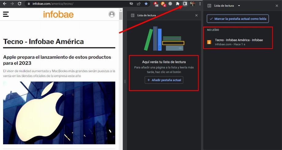 Comment afficher des pages Web sans connexion Internet dans Google Chrome. (Infobae)