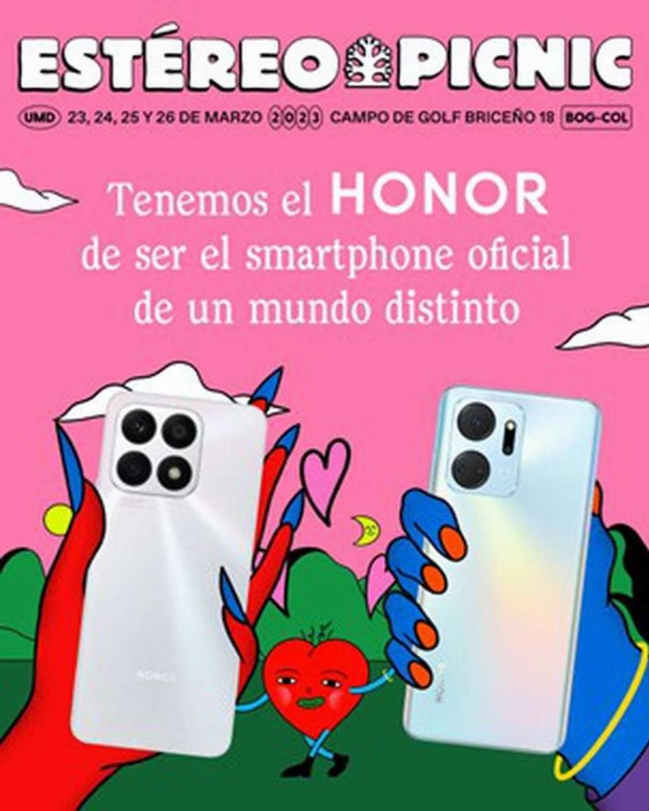 Honor présentera ses nouveaux téléphones portables au festival de musique Estéréo Picnic