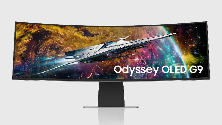 Le moniteur haut de gamme Samsung Odissey OLED G9 sera présenté au salon CES 2023. (Samsung)