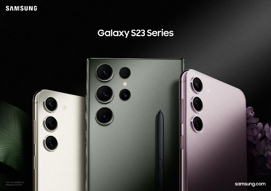 Les trois nouveaux modèles de la série Galaxy S23