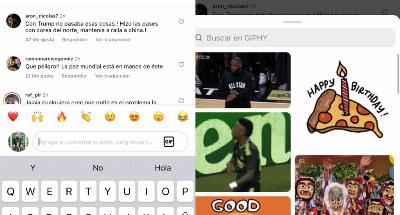 Instagram a permis à ces GIF de commenter les publications
