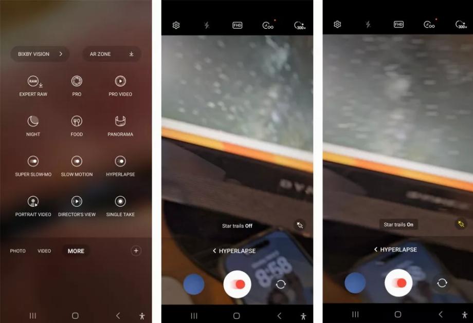 Mode hyperlapse sur Samsung Galaxy S23 Ultra (Techradar)