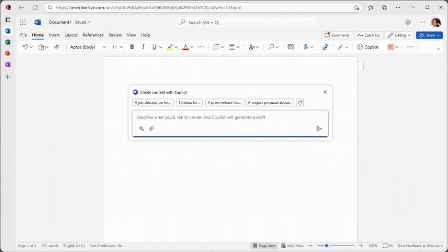 Microsoft ajoute des fonctionnalités d'intelligence artificielle à Word. (Microsoft)