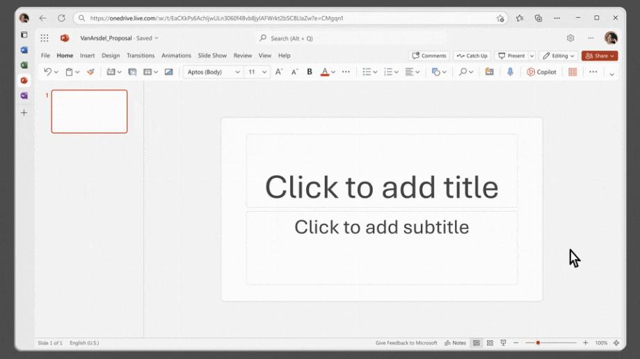 Microsoft ajoute des fonctionnalités d'intelligence artificielle à PowerPoint. (Microsoft)