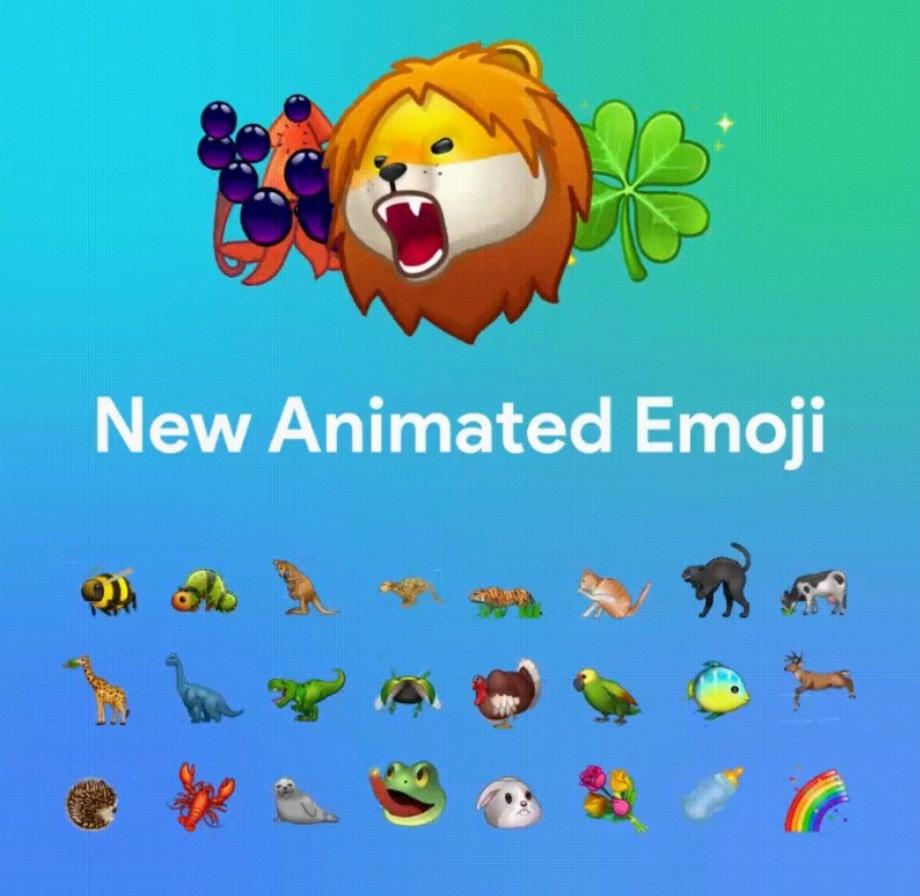 De nouveaux emojis animés seront intégrés dans lesquels de nouvelles versions interactives ont été ajoutées, cela peut être envoyé dans un graphique à deux utilisateurs