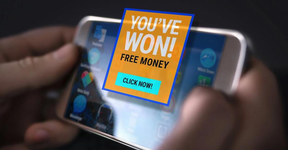 La tromperie avec de fausses loteries ou tombolas fait croire à la victime qu'elle a gagné de l'argent sans avoir participé à un concours. (Avast)