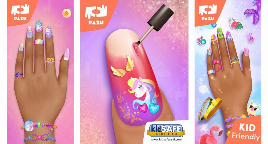 Nail Art Salon n'utilise pas la technologie de réalité augmentée pour permettre aux utilisateurs de visualiser les dessins en temps réel. (Salon d'art des ongles)