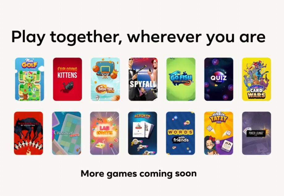 Le réseau social propose un catalogue de 14 jeux gratuits dont les utilisateurs peuvent profiter sur n'importe quel appareil.