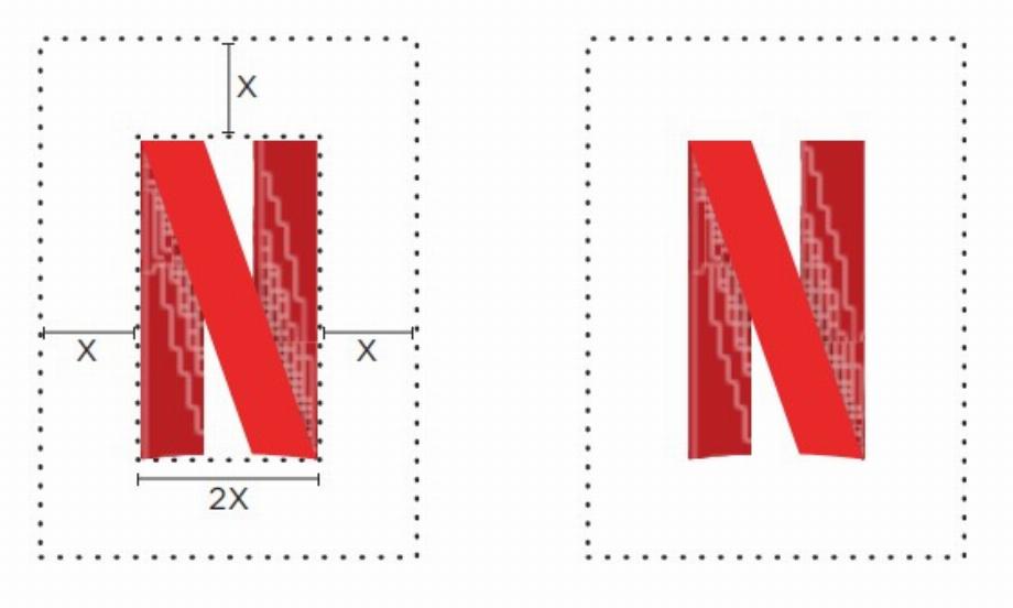 L'icône Netflix 'N' a une courbure en bas qui la rend reconnaissable. (Netflix)