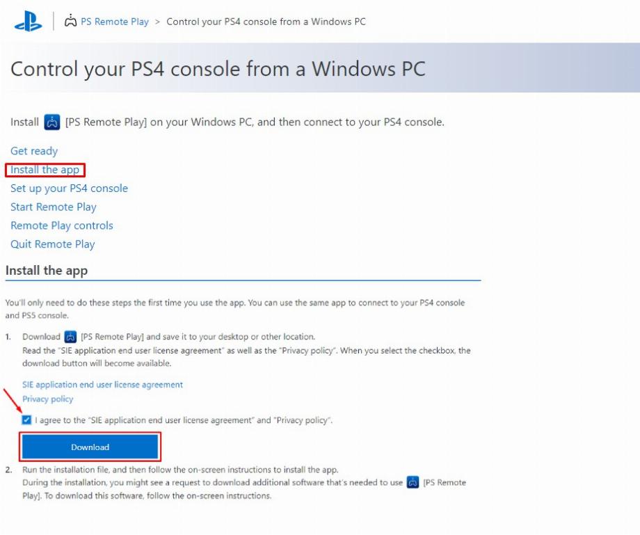 Application PS RemotePlay. (Linuxhint)