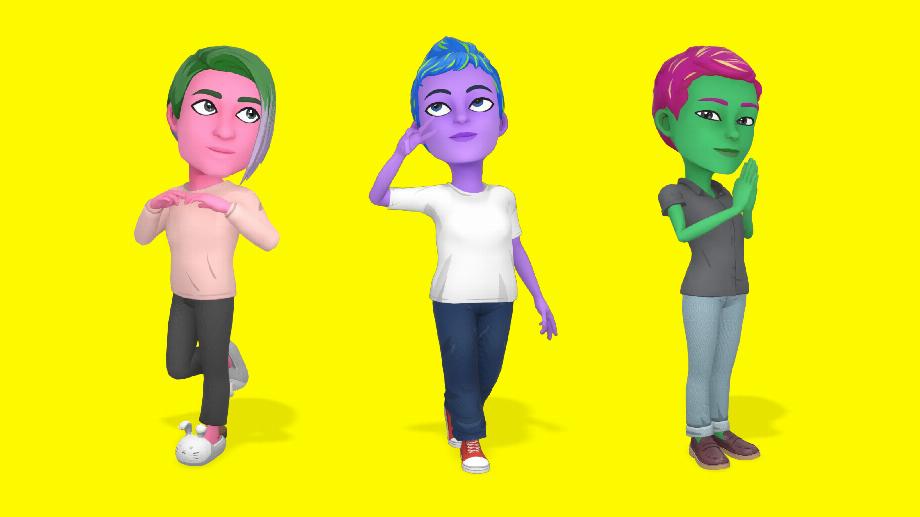 Nouveau style de Bitmojis (Snapchat)