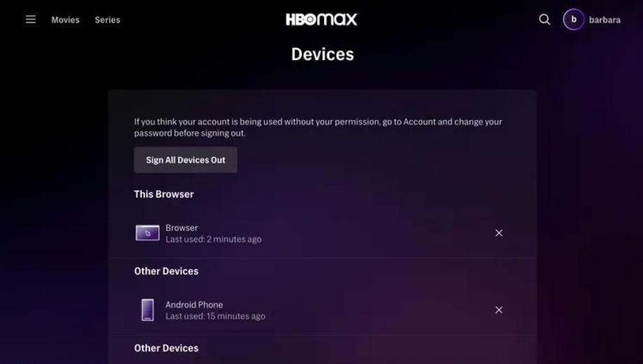 Gérez les comptes de streaming pour identifier le nombre d'appareils connectés au même profil.