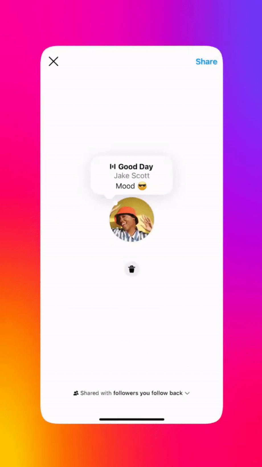 Dans l'application, vous pourrez ajouter de la musique dans la plupart des publications.