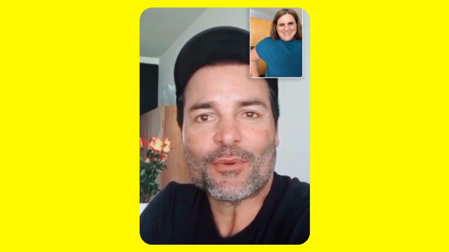 Chayanne apparaît avec une salutation pour les mères sur Snapchat. (Infobae)