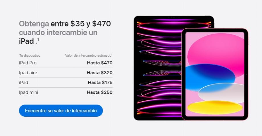 Le service d'échange de produits Apple vous permet d'échanger un appareil contre un crédit pour en acheter un autre dans une boutique officielle. (Capture)